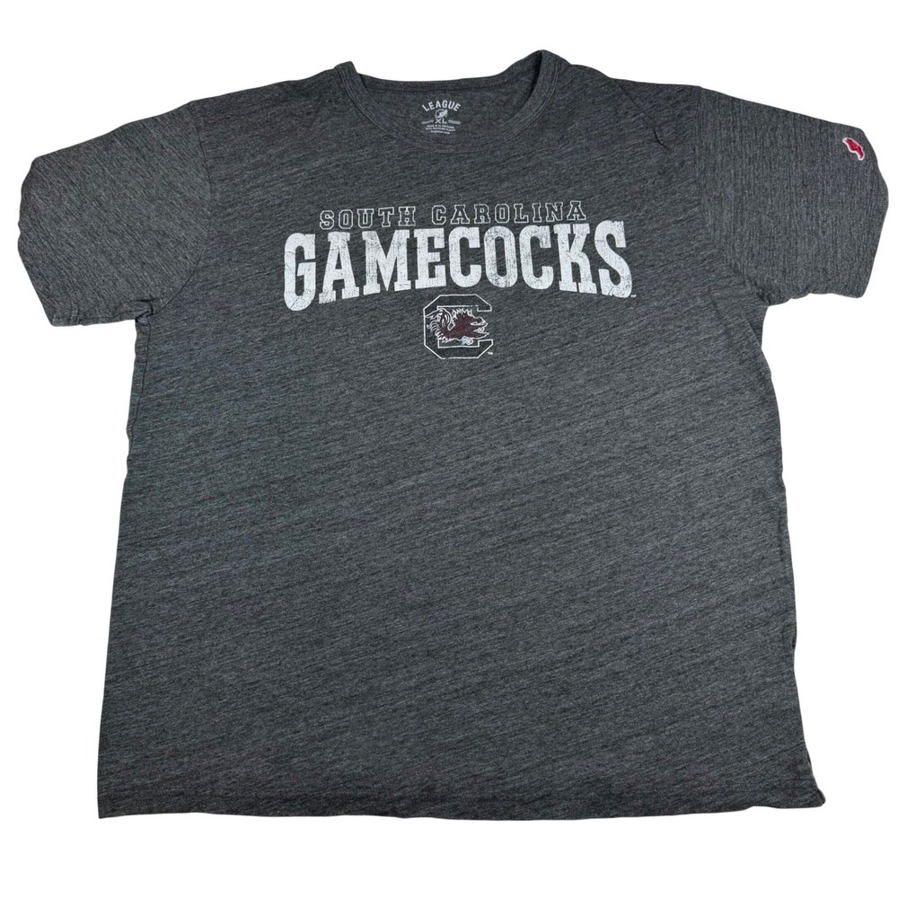 League 91 South Carolina Gamecocks Mens XL T-Shirt Heather Grey NCAA Tri-Blend